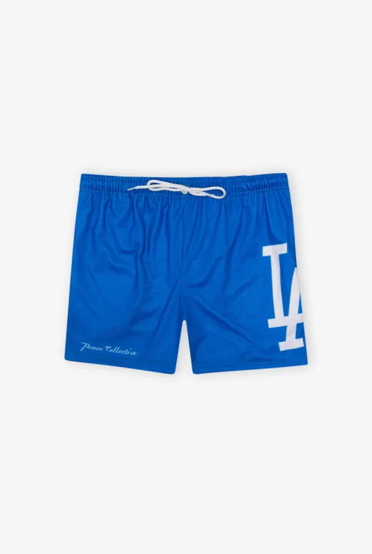 Los Angeles Dodgers Double-Lined Mesh Shorts - Royal sold by Peace-Collective