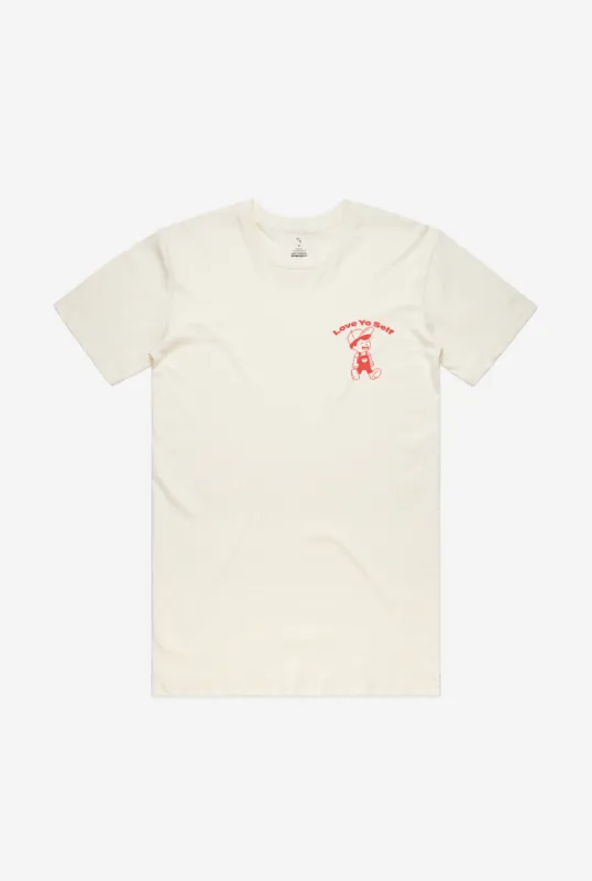 Love Yo Self Walking Graphic T-Shirt - Ivory sold by Peace-Collective