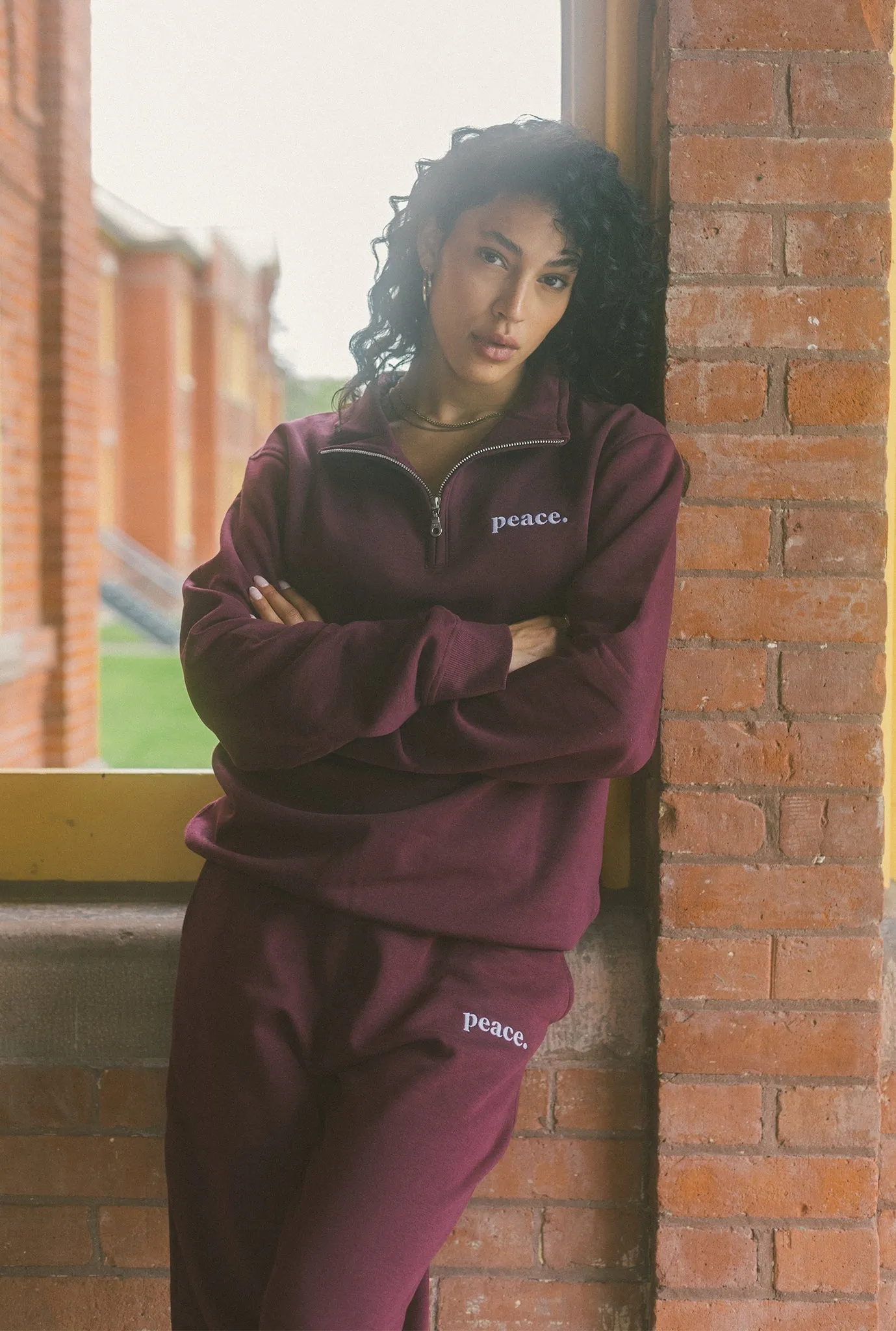 Peace Essentials Jogger - Maroon sold by Peace-Collective product image thumbnail 2