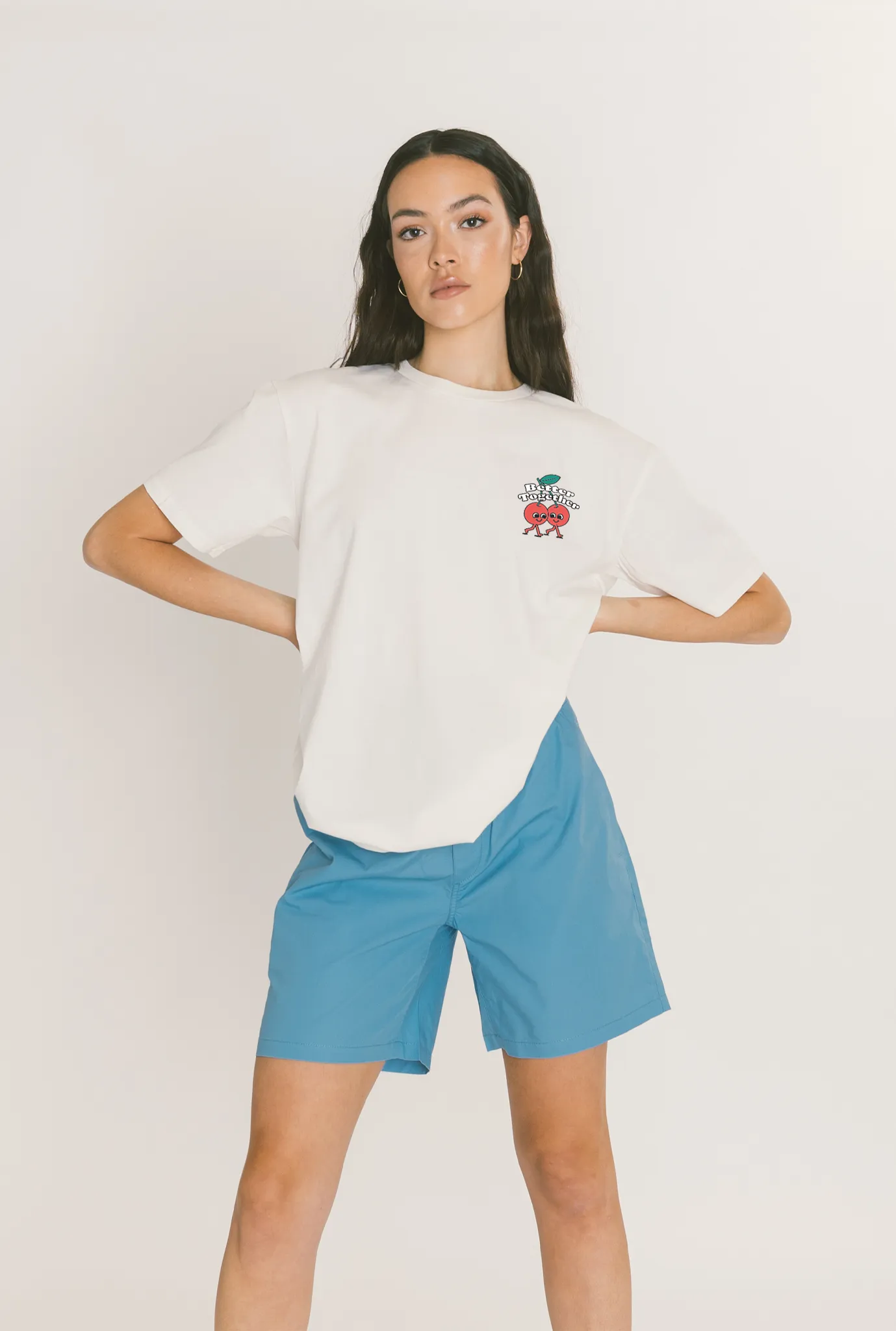 Better Together Cherries Graphic T-Shirt - White sold by Peace-Collective product image thumbnail 3