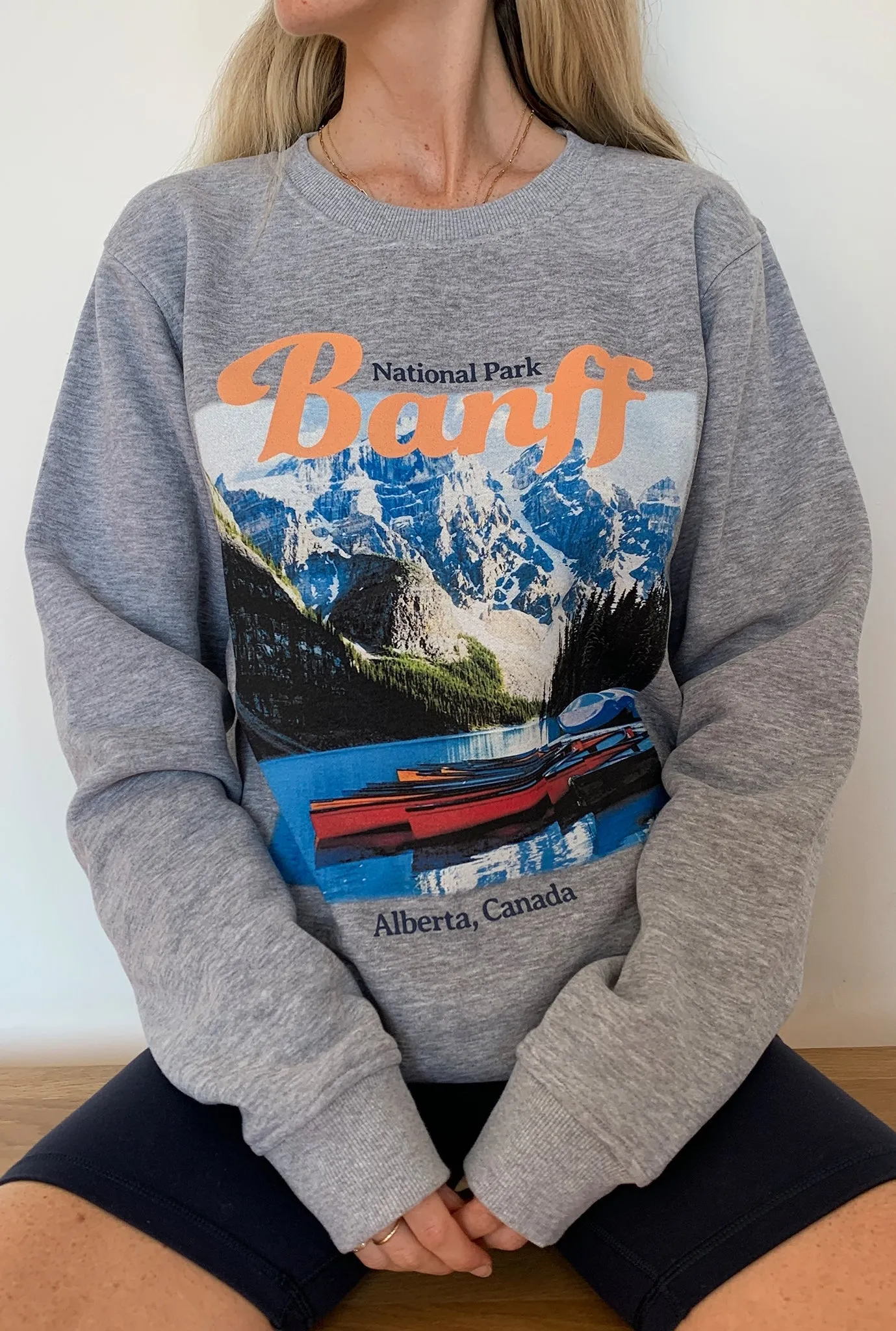 Banff Post Card Crewneck - Grey sold by Peace-Collective product image thumbnail 2