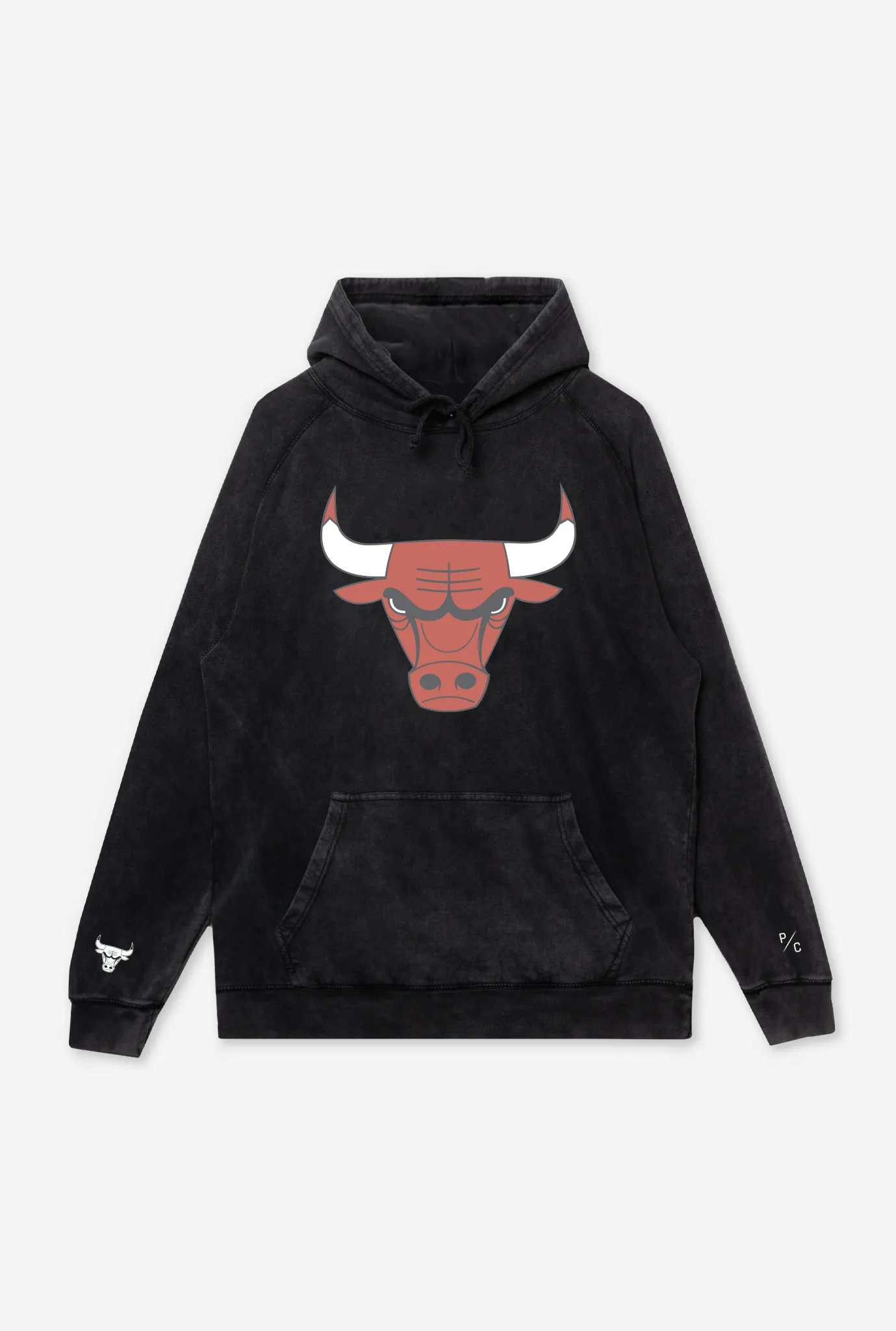 Chicago Bulls Stone Wash Logo Crewneck - Black sold by Peace-Collective