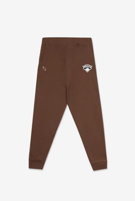 New York Knicks Logo Jogger - Espresso sold by Peace-Collective