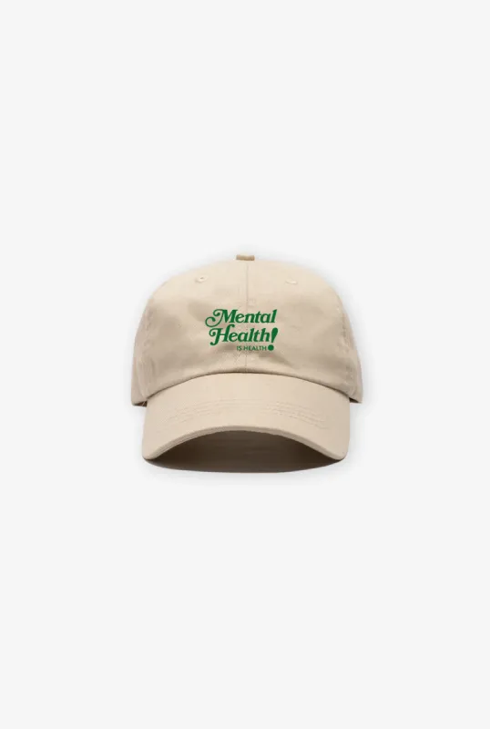 Mental Health is Health! Dad Cap - Natural sold by Peace-Collective