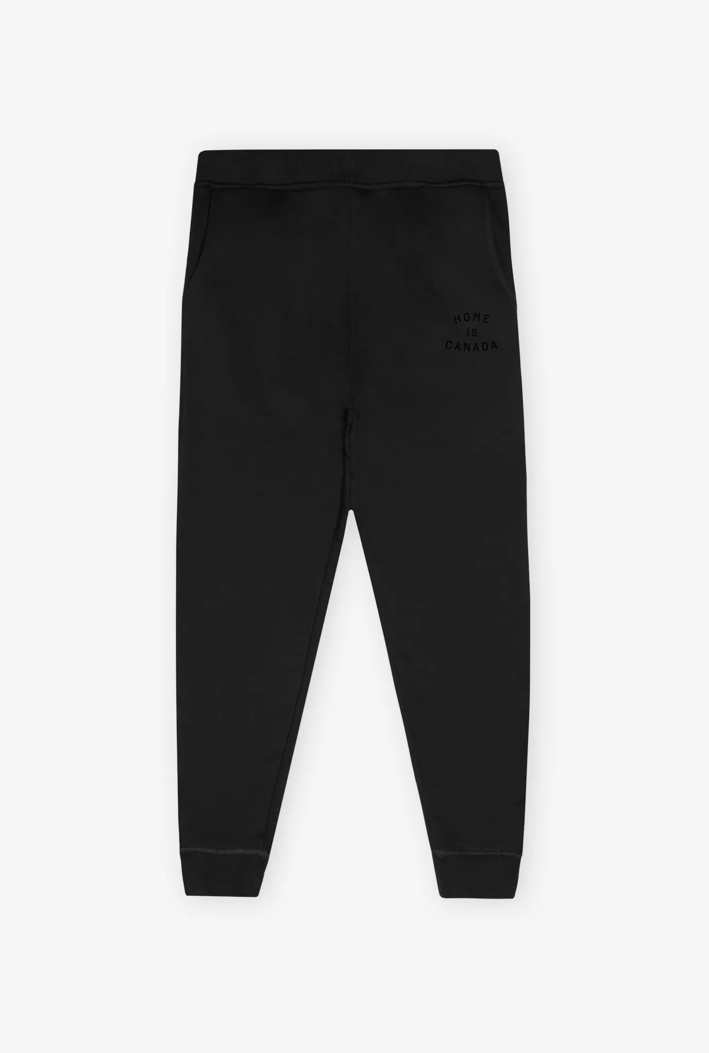 Home is Canada Crecent Tonal Jogger - Black sold by Peace-Collective
