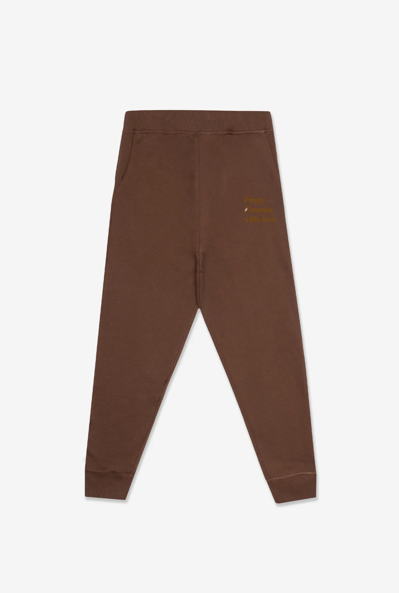 From Toronto with Love Tonal Jogger - Espresso sold by Peace-Collective