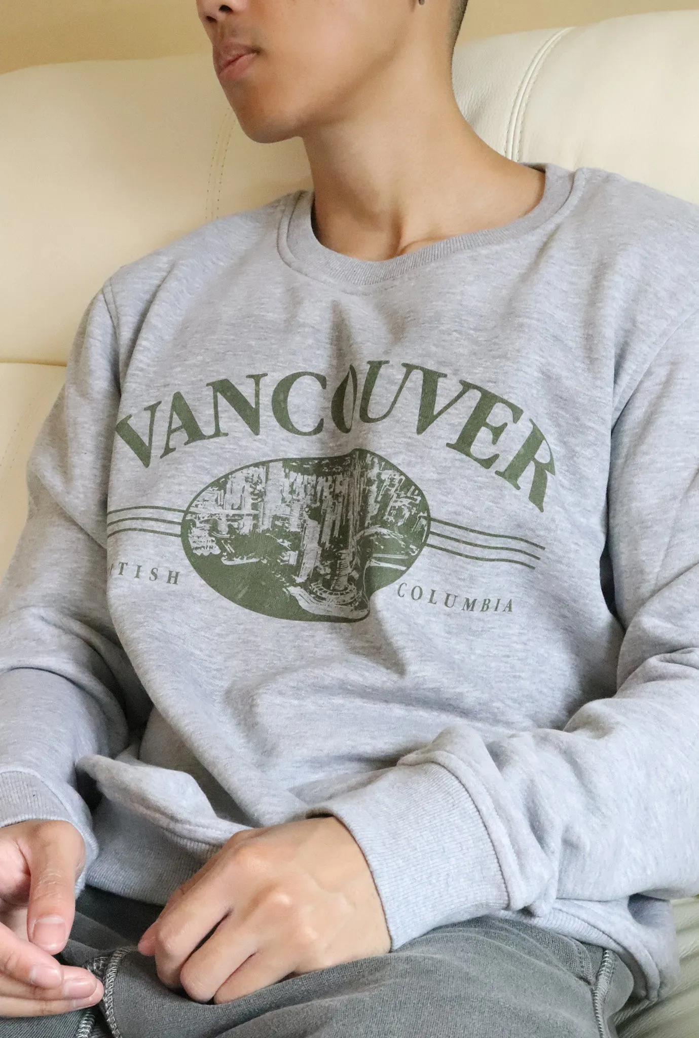 Vancouver Vintage Crewneck - Grey sold by Peace-Collective product image thumbnail 3