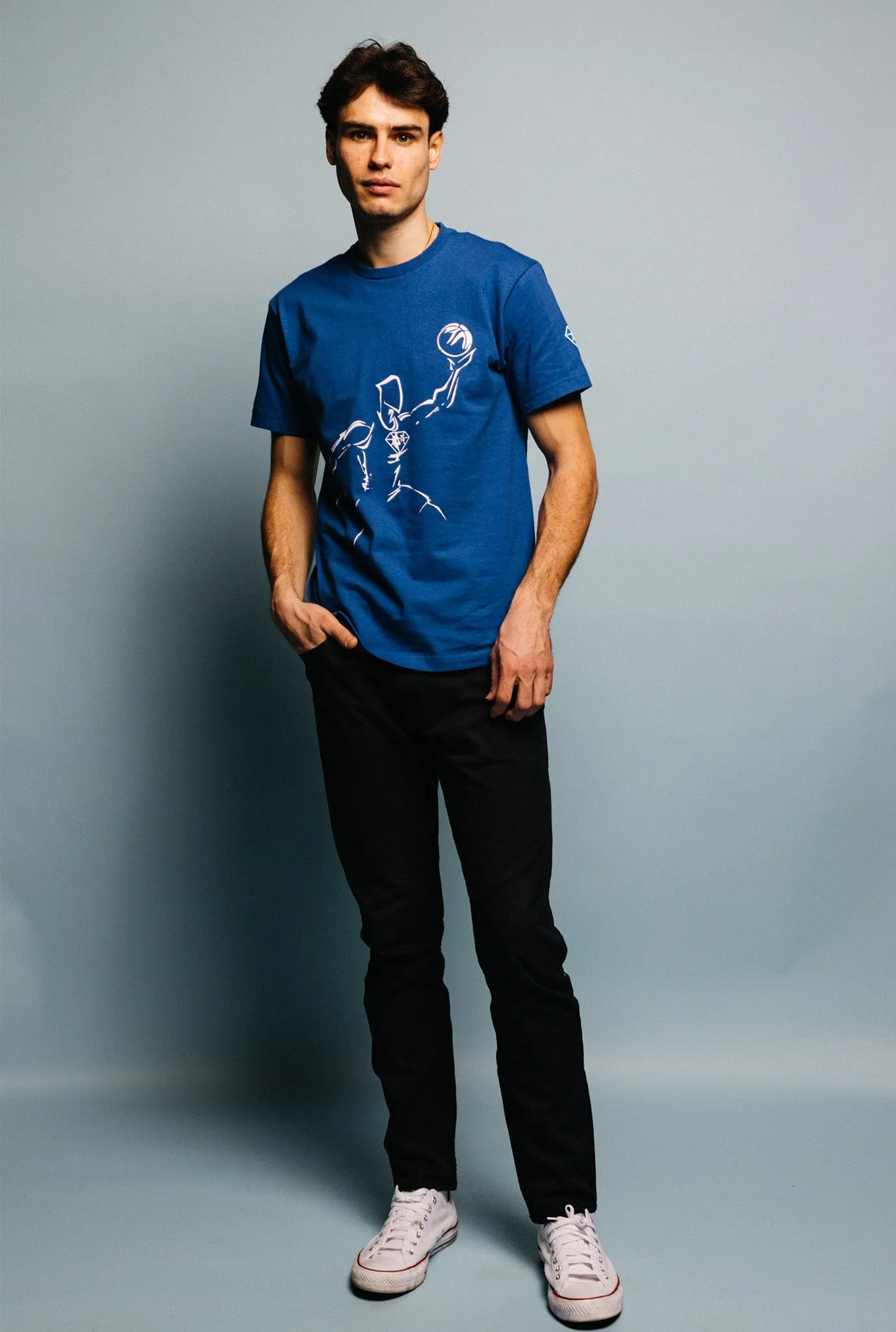 NBA 75th Anniversary T-Shirt - Royal sold by Peace-Collective product image thumbnail 4