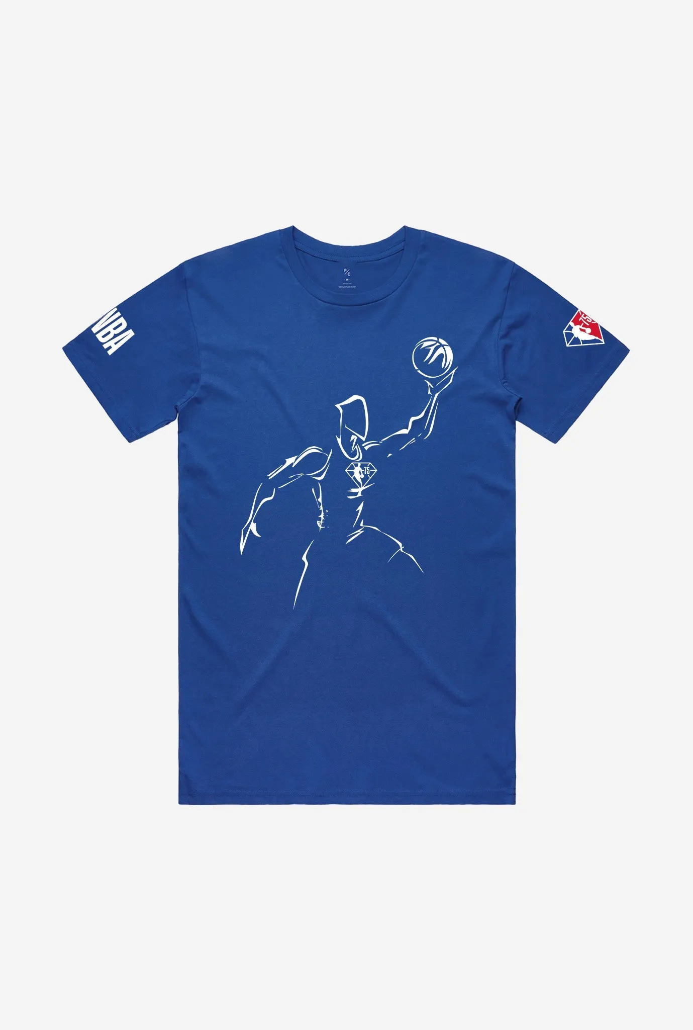 NBA 75th Anniversary T-Shirt - Royal sold by Peace-Collective product image thumbnail 5