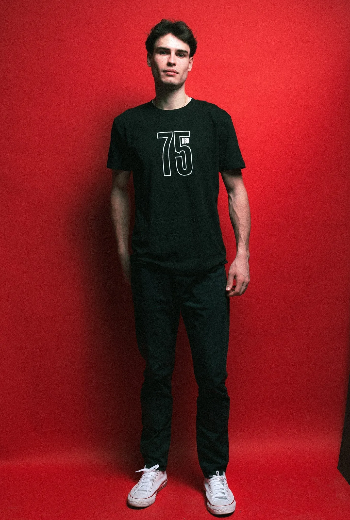 NBA 75th Anniversary T-Shirt - Black sold by Peace-Collective product image thumbnail 3
