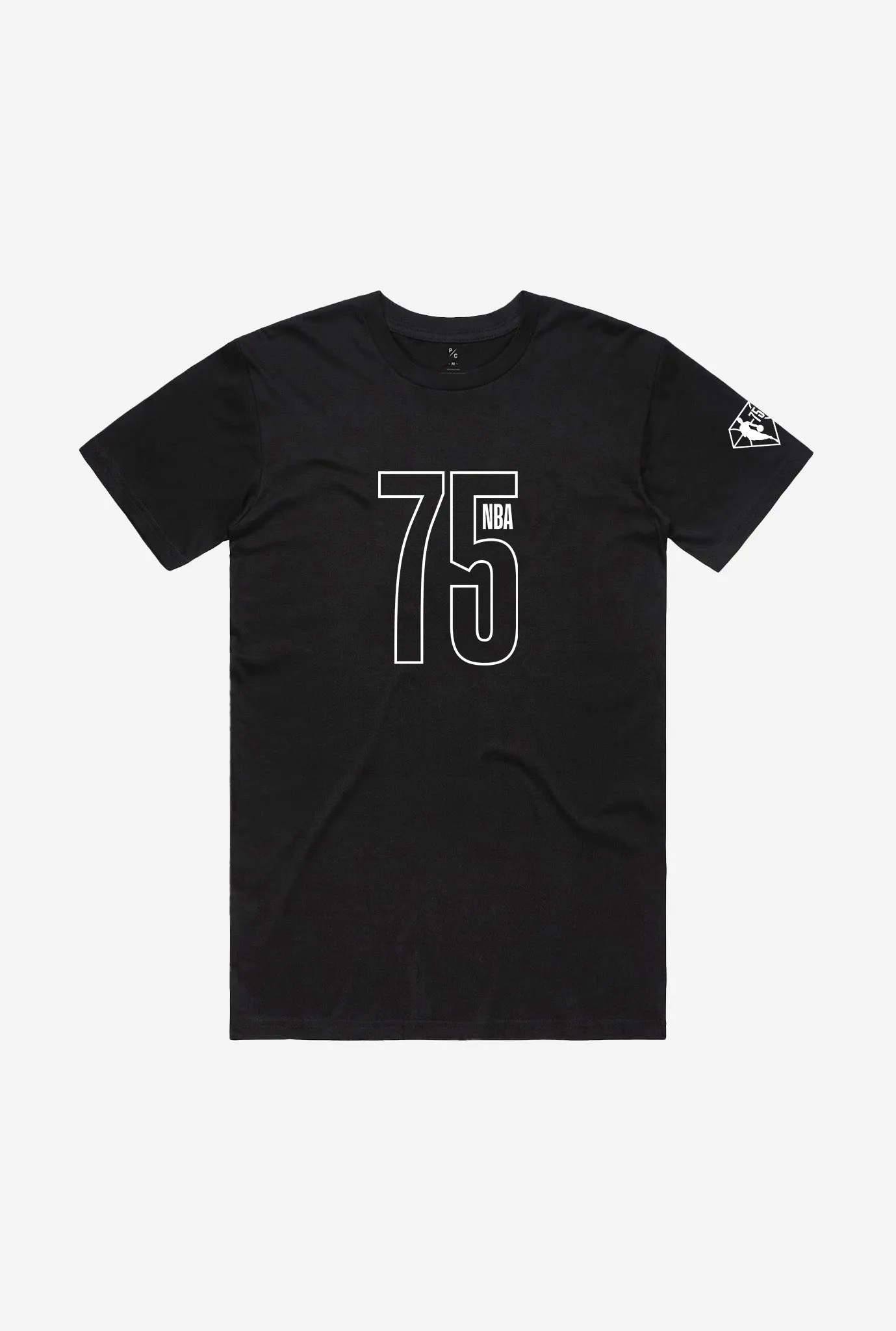 NBA 75th Anniversary T-Shirt - Black sold by Peace-Collective product image thumbnail 5