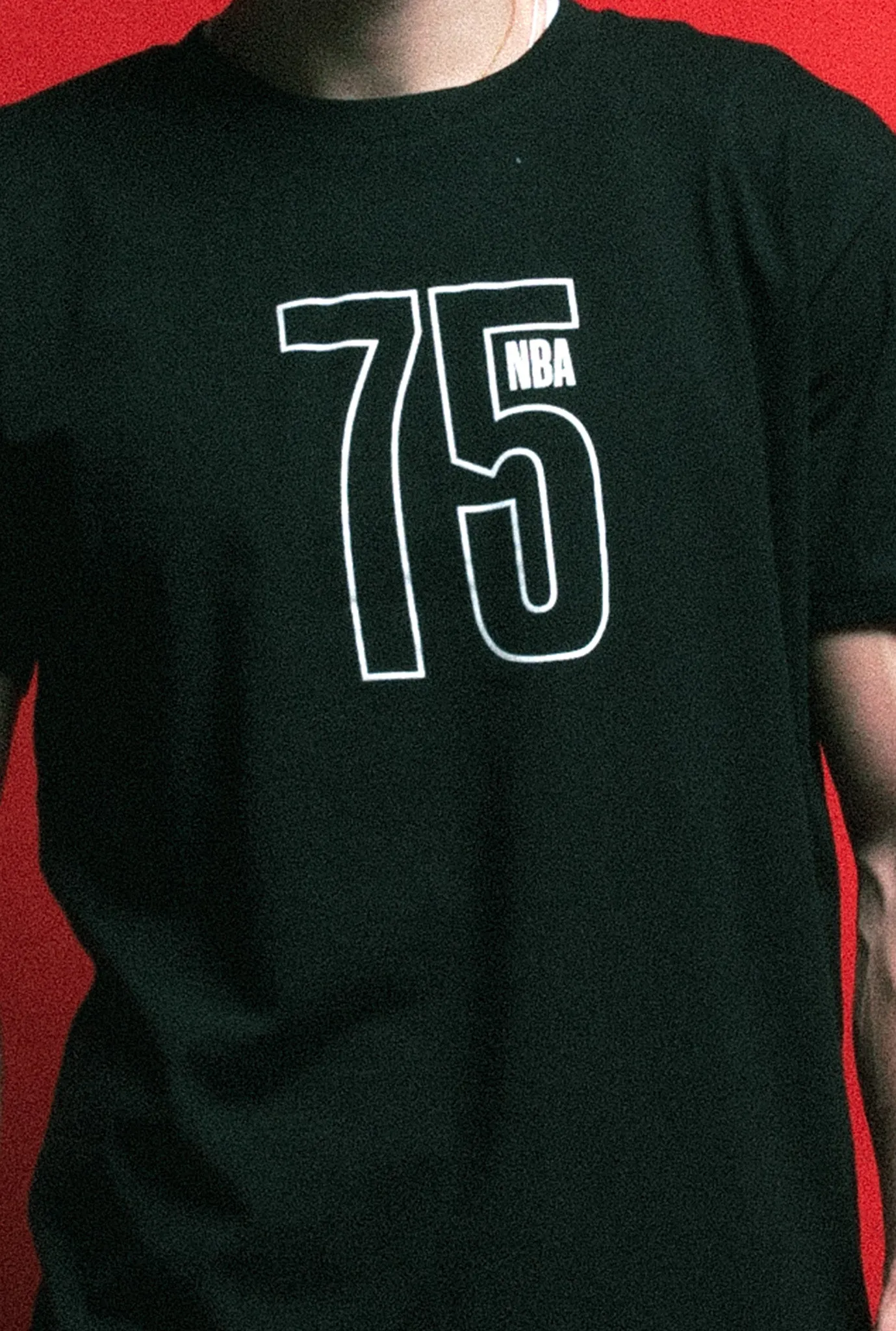 NBA 75th Anniversary T-Shirt - Black sold by Peace-Collective product image thumbnail 2