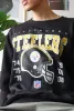 Pittsburgh Steelers Vintage Crewneck - Black sold by Peace-Collective