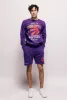 Toronto Raptors Fleece Shorts - Purple sold by Peace-Collective