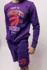 Toronto Raptors Fleece Shorts - Purple sold by Peace-Collective