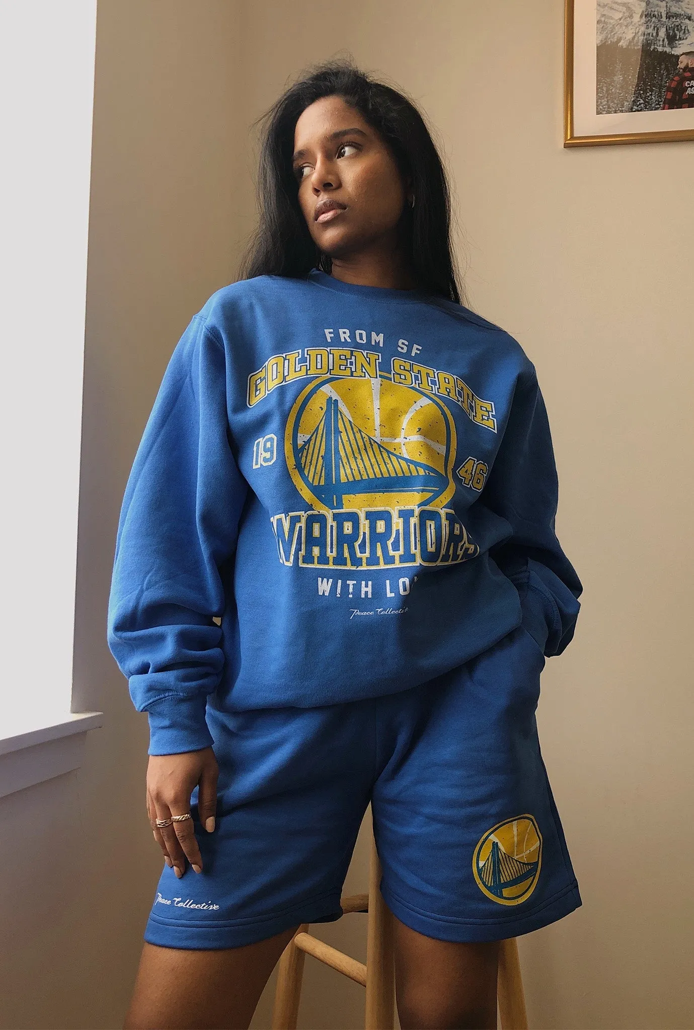 Golden State Warriors Fleece Shorts - Royal sold by Peace-Collective product image thumbnail 2