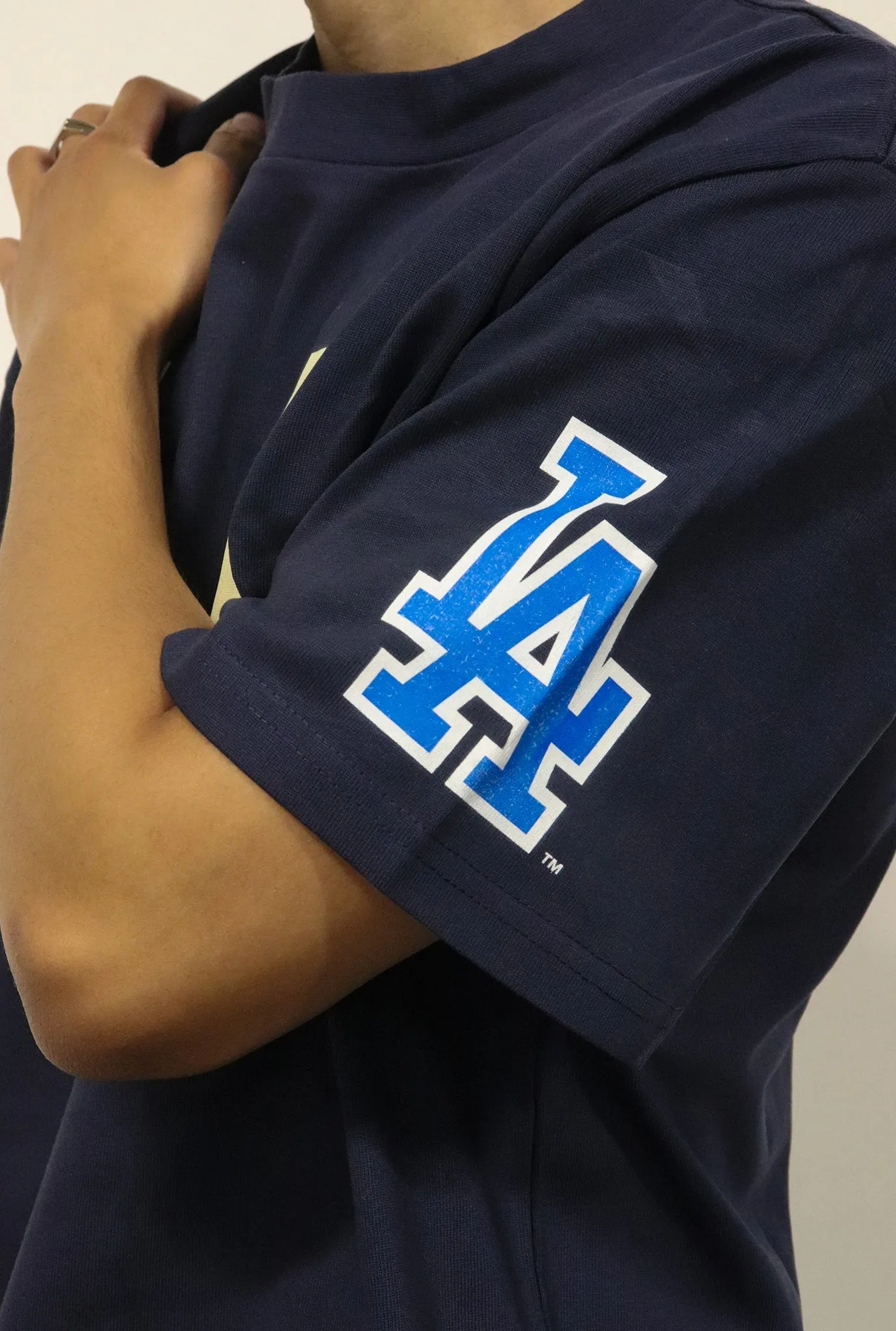 Los Angeles Dodgers 'LA' Heavyweight T-Shirt - Navy sold by Peace-Collective product image thumbnail 3