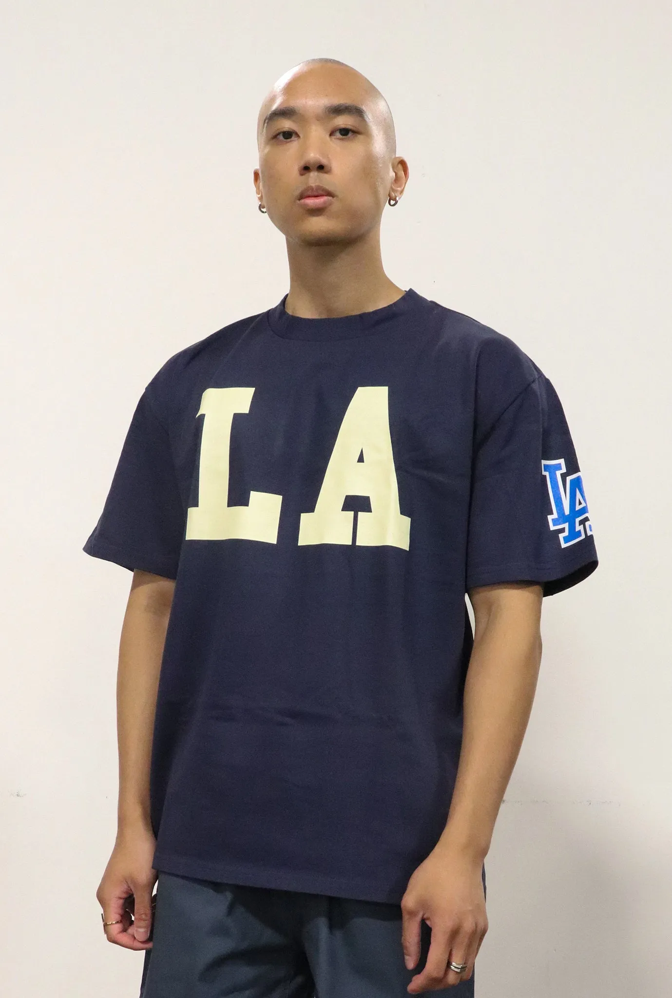Los Angeles Dodgers 'LA' Heavyweight T-Shirt - Navy sold by Peace-Collective product image thumbnail 2