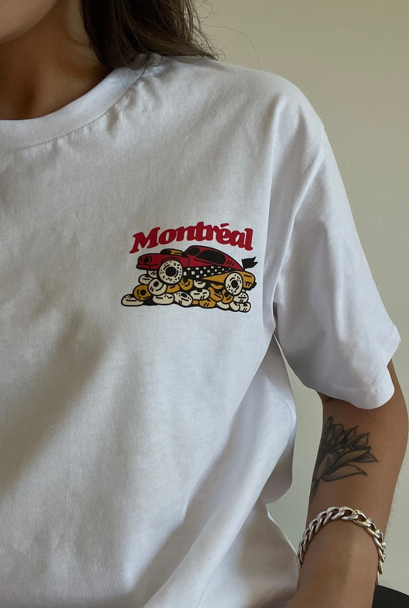 Montreal Grande Prix Bagel Shop T-Shirt - White sold by Peace-Collective product image thumbnail 4
