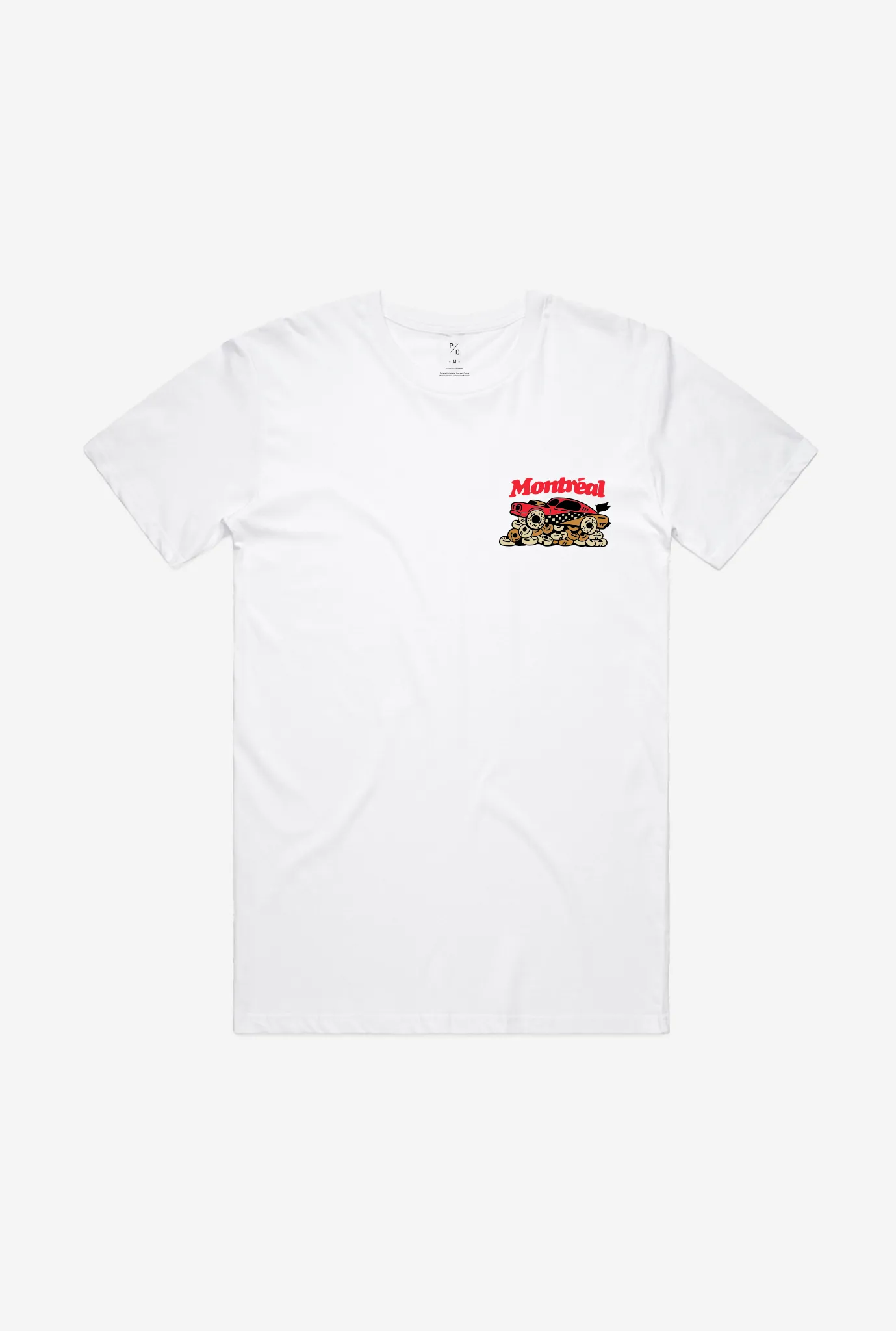 Montreal Grande Prix Bagel Shop T-Shirt - White sold by Peace-Collective