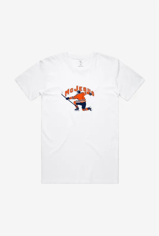 McJesus T-Shirt - White sold by Peace-Collective