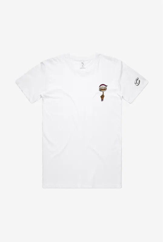 Cleveland Cavaliers Spinning Ball T-Shirt - White sold by Peace-Collective