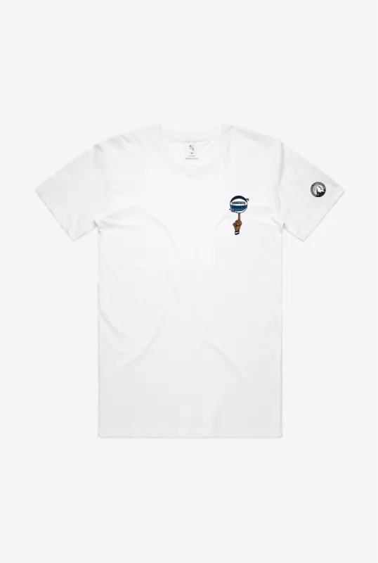 Minnesota Timberwolves Spinning Ball T-Shirt - White sold by Peace-Collective