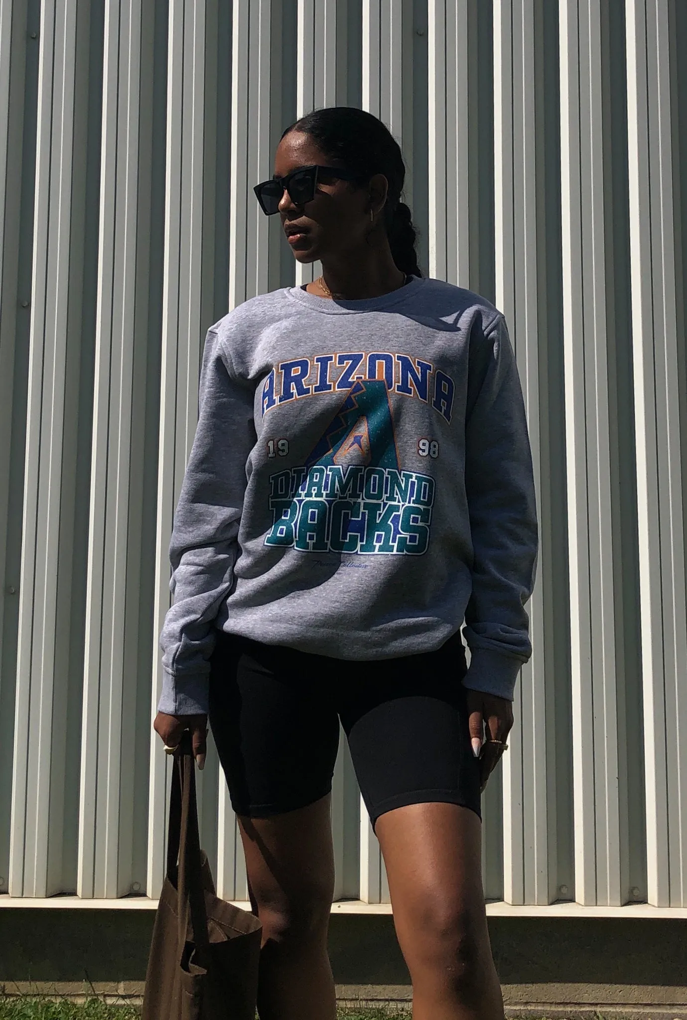 Arizona Diamondbacks Vintage Washed Crewneck - Grey sold by Peace-Collective product image thumbnail 3