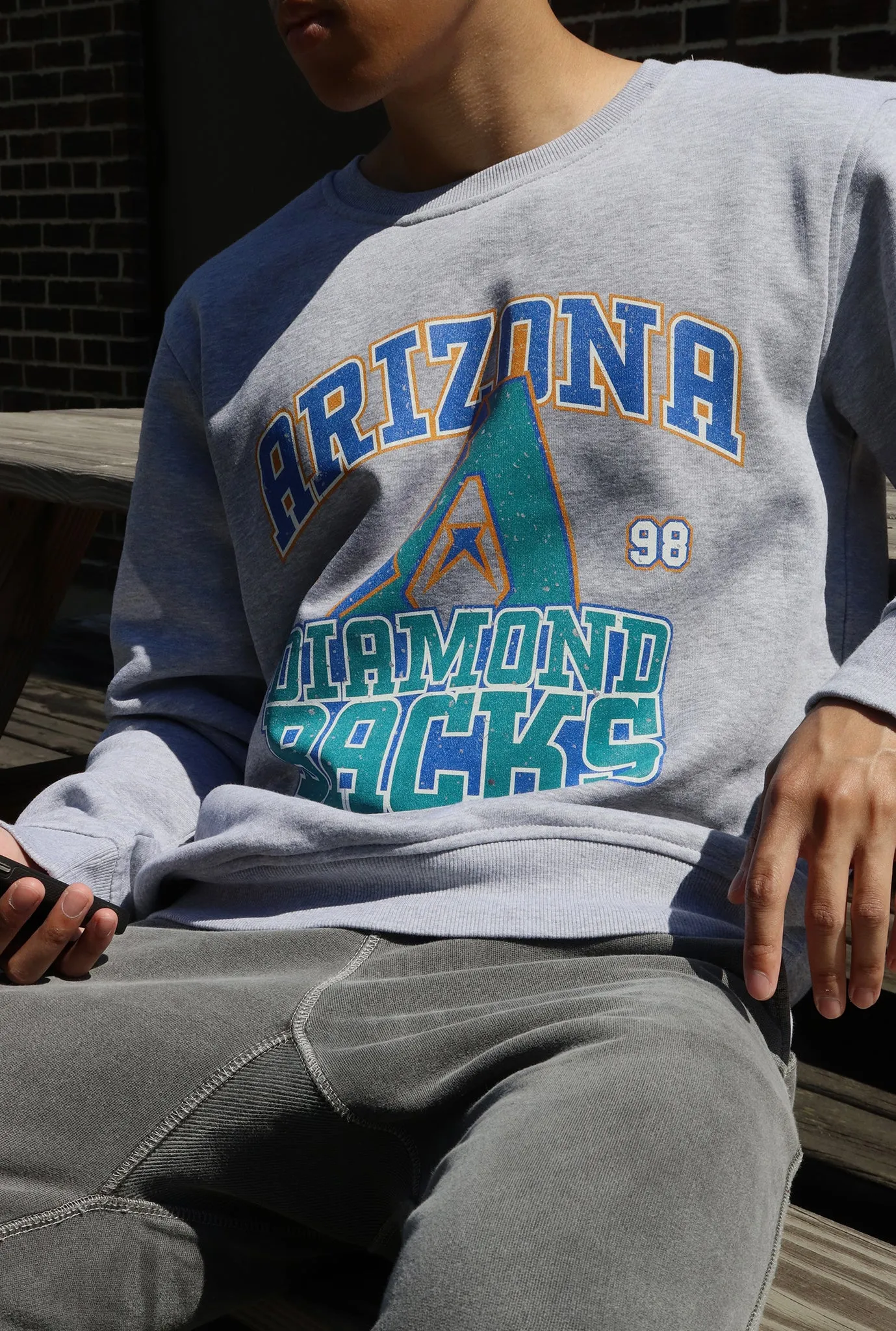 Arizona Diamondbacks Vintage Washed Crewneck - Grey sold by Peace-Collective product image thumbnail 4