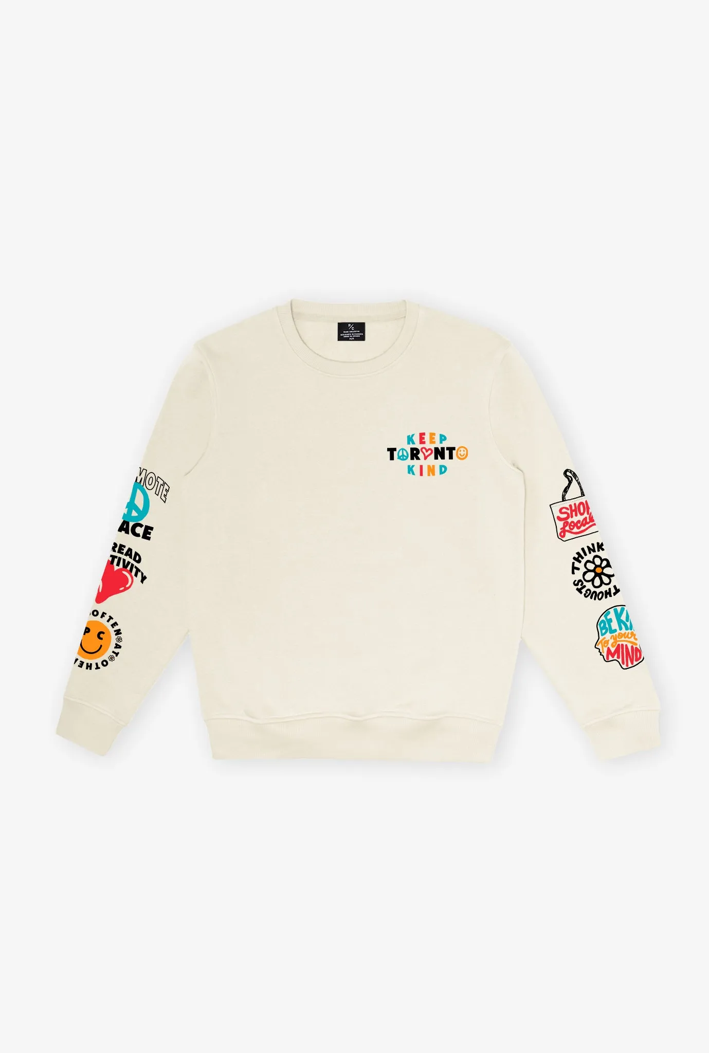 Keep Toronto Kind Crewneck - Ivory sold by Peace-Collective