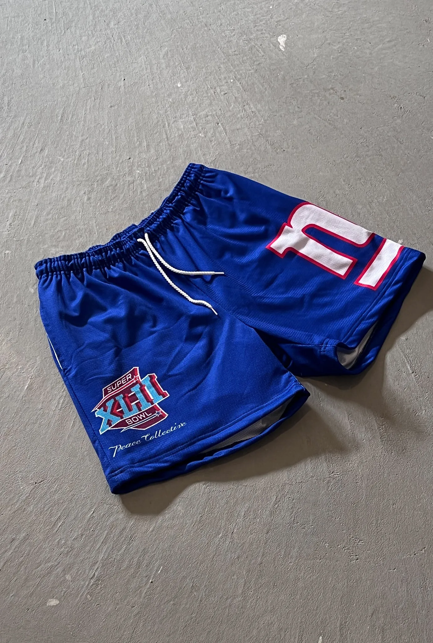 New York Giants Double-Lined Mesh Shorts - Royal sold by Peace-Collective product image thumbnail 3