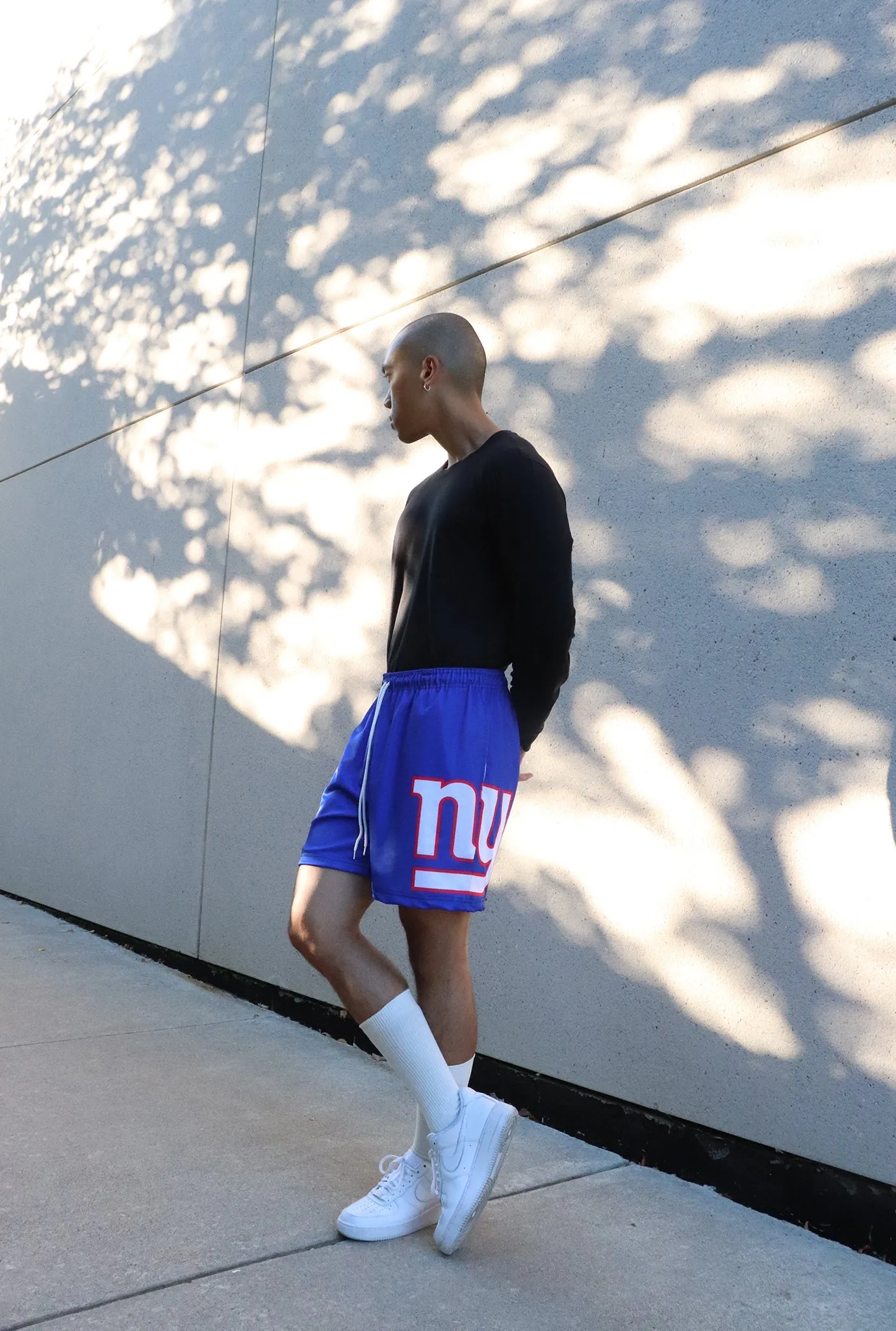 New York Giants Double-Lined Mesh Shorts - Royal sold by Peace-Collective