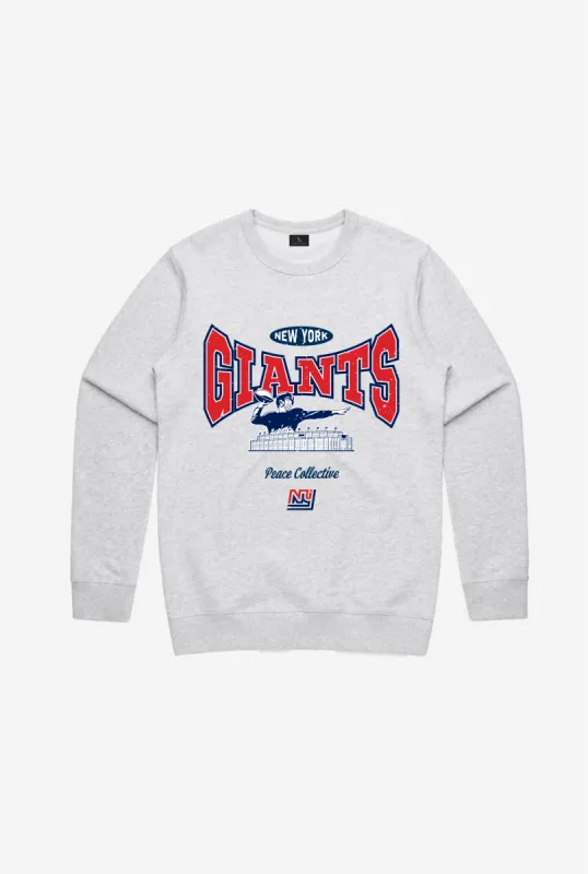 New York Giants Washed Graphic Crewneck - Ash sold by Peace-Collective