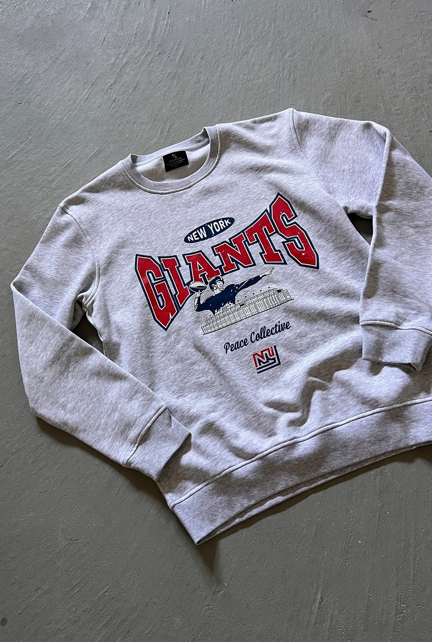New York Giants Washed Graphic Crewneck - Ash sold by Peace-Collective product image thumbnail 3