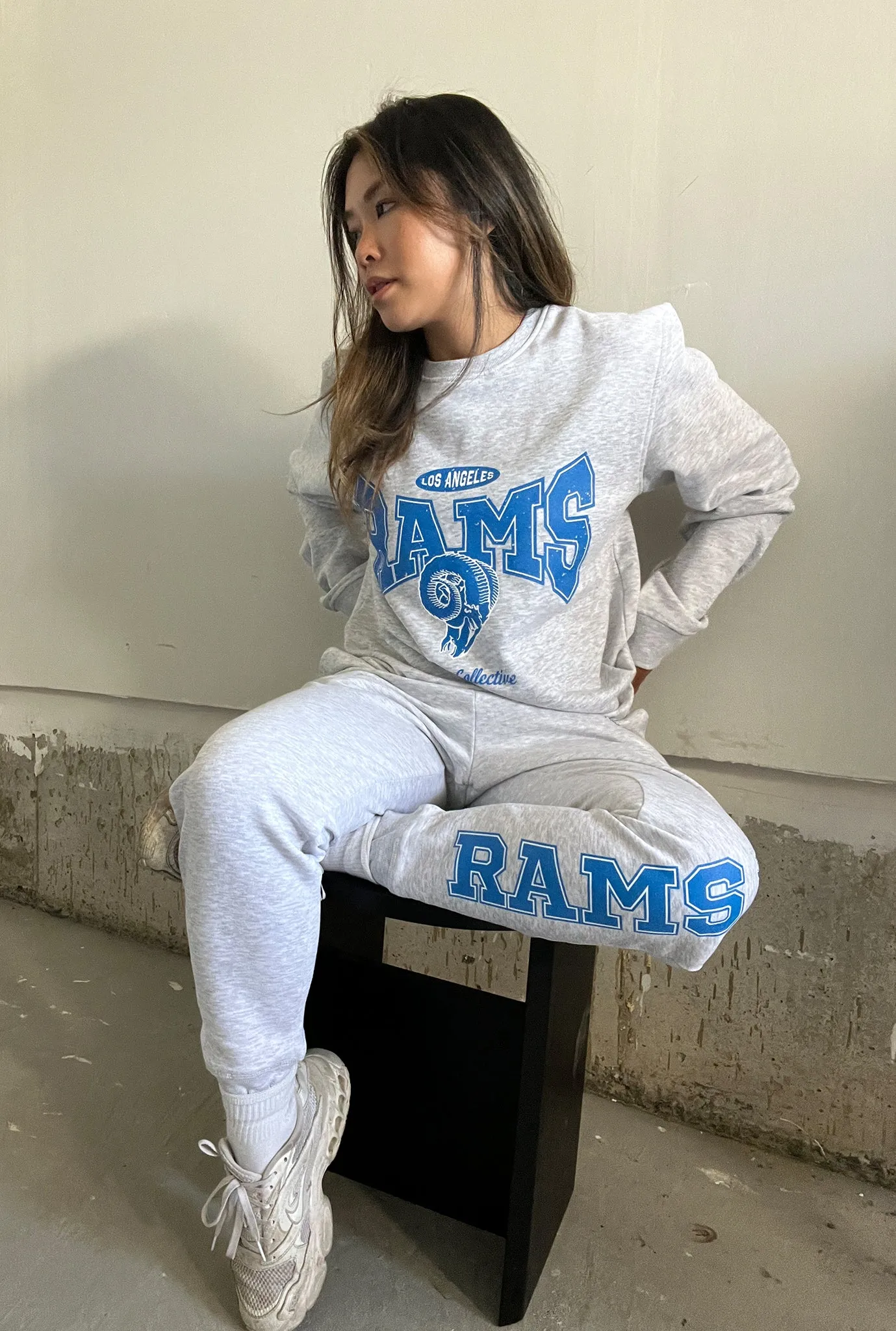 Los Angeles Rams Washed Graphic Joggers - Ash sold by Peace-Collective product image thumbnail 2