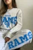 Los Angeles Rams Washed Graphic Joggers - Ash sold by Peace-Collective