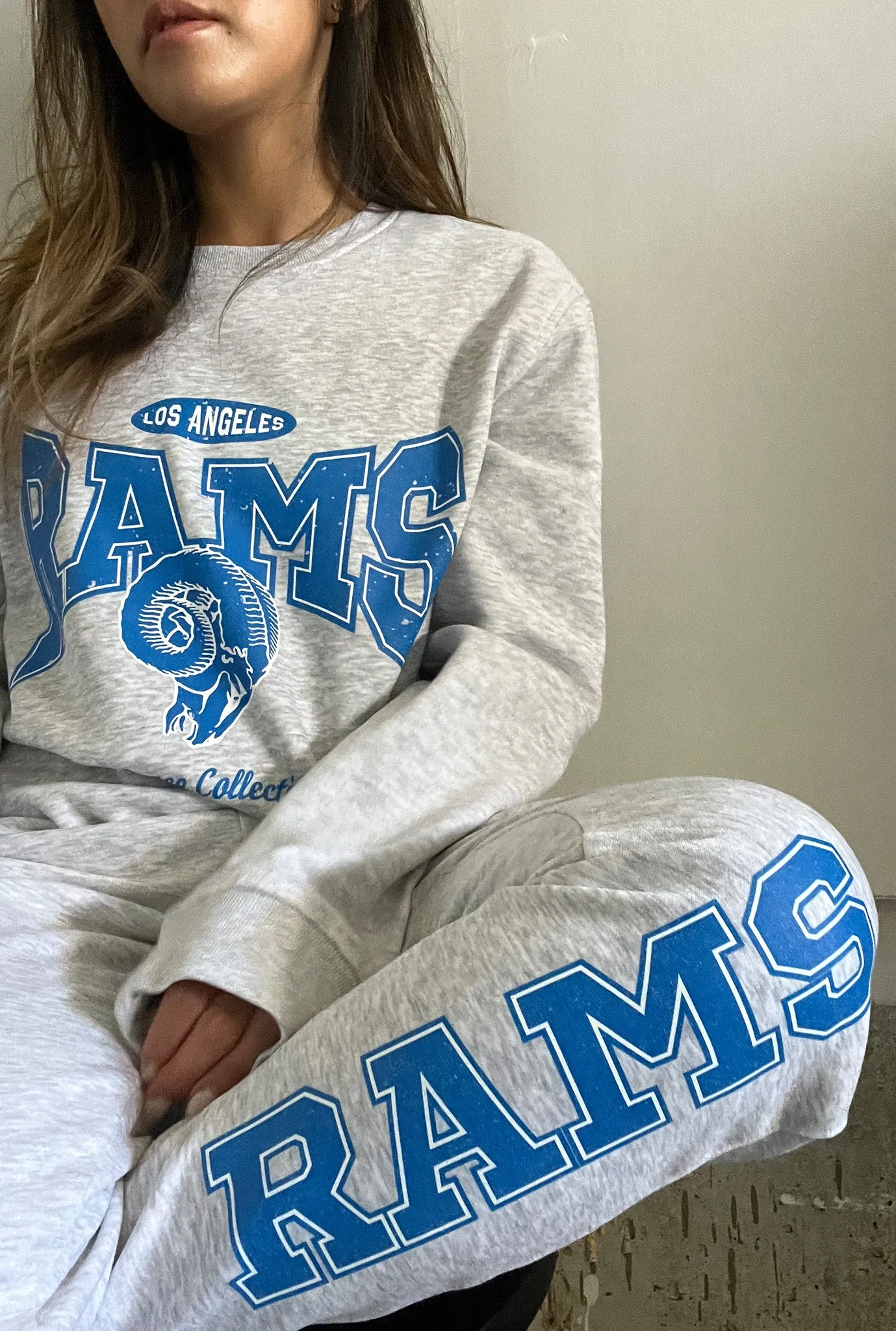 Los Angeles Rams Washed Graphic Joggers - Ash sold by Peace-Collective product image thumbnail 3