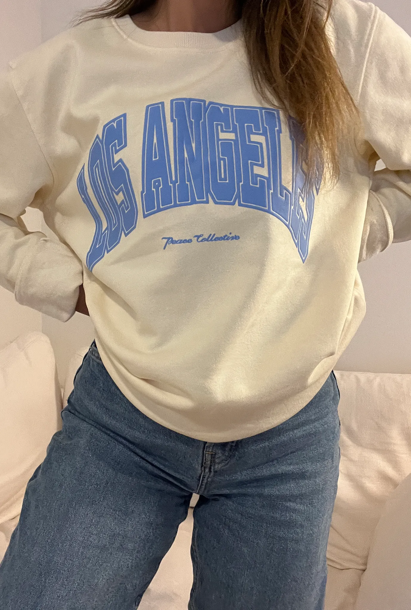 Los Angeles Vintage Crewneck - Ivory sold by Peace-Collective product image thumbnail 2