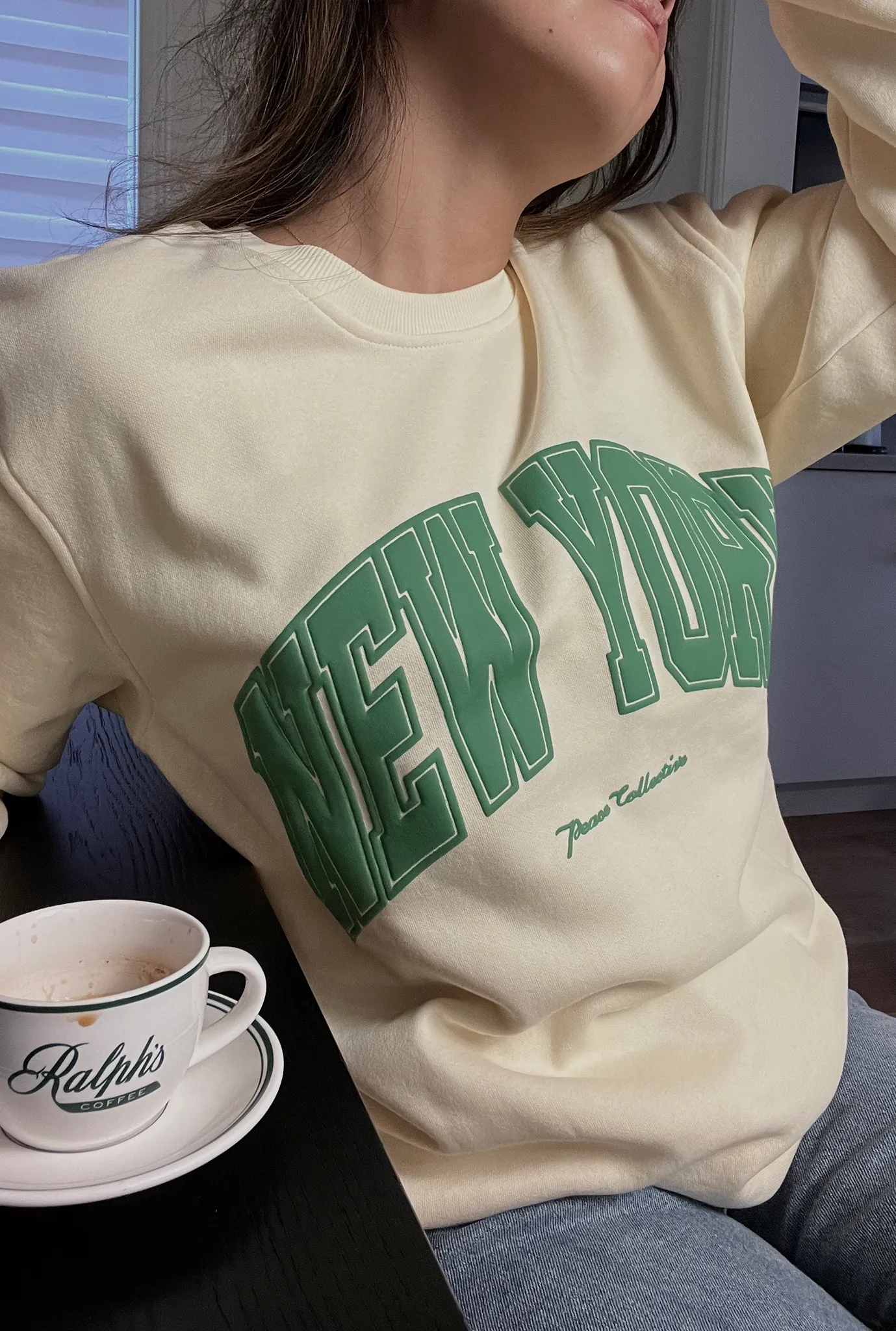 New York Vintage Crewneck - Ivory sold by Peace-Collective product image thumbnail 3