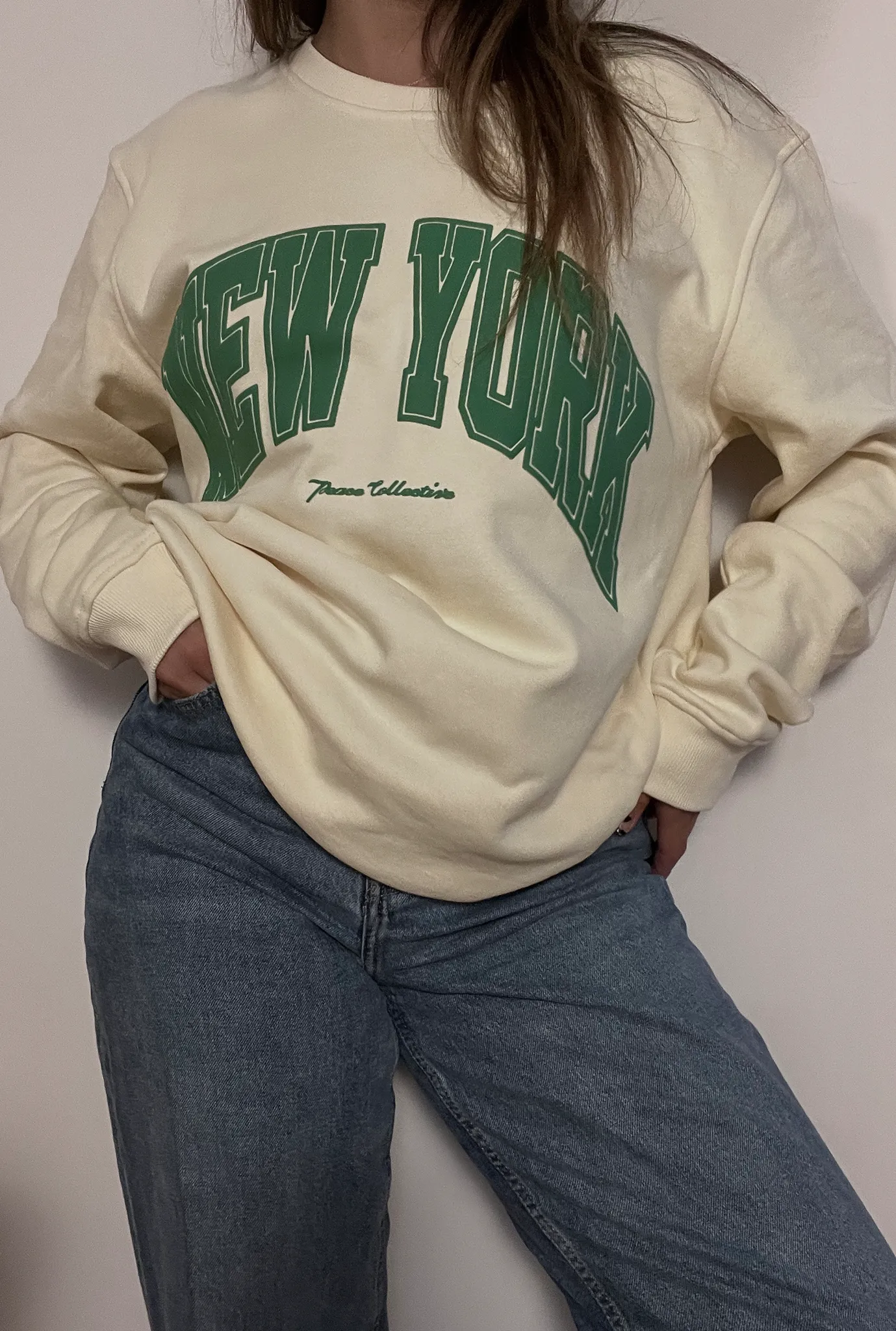 New York Vintage Crewneck - Ivory sold by Peace-Collective product image thumbnail 2