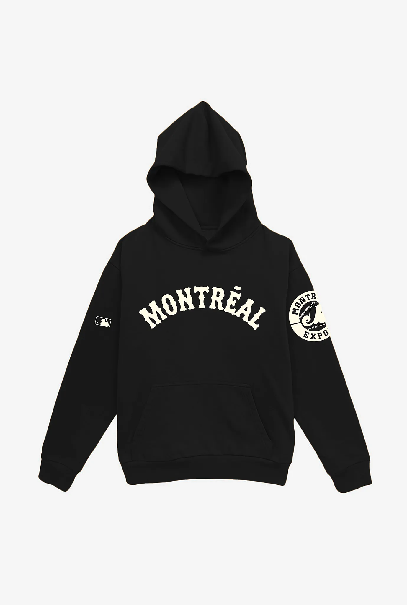 Montréal Expos Essential Heavyweight Hoodie - Black sold by Peace-Collective