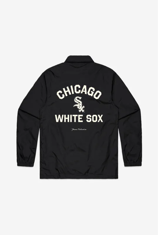 Chicago White Sox Essential Coach Jacket - Black sold by Peace-Collective