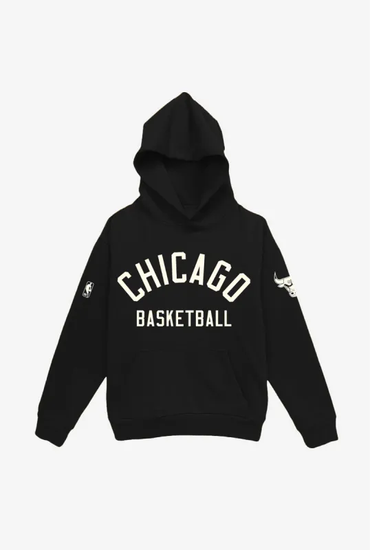 Chicago Bulls Heavyweight Hoodie - Black sold by Peace-Collective