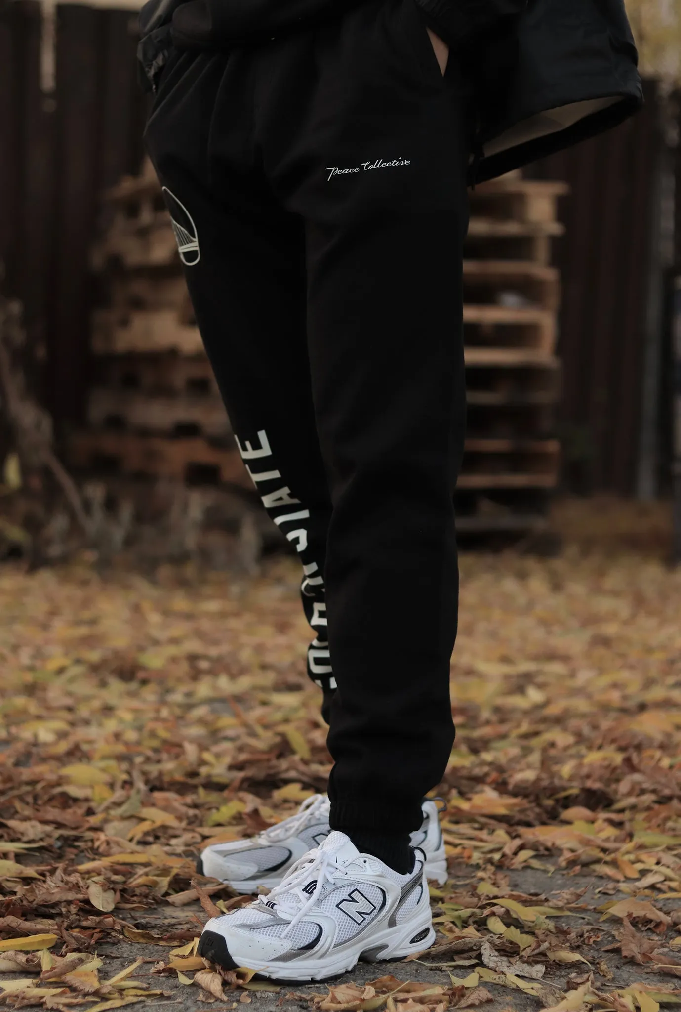 Golden State Warriors Heavyweight Jogger - Black sold by Peace-Collective product image thumbnail 4