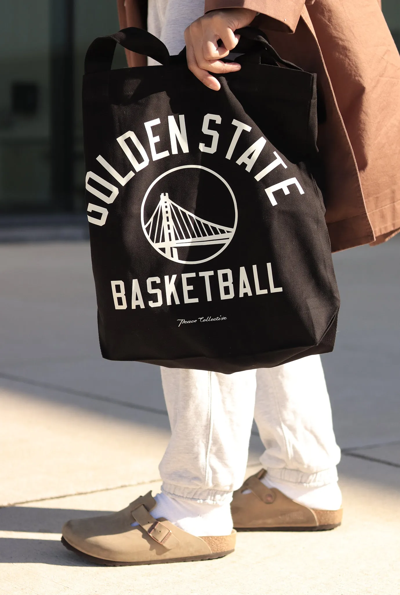 Golden State Warriors Tote Bag - Black sold by Peace-Collective product image thumbnail 2