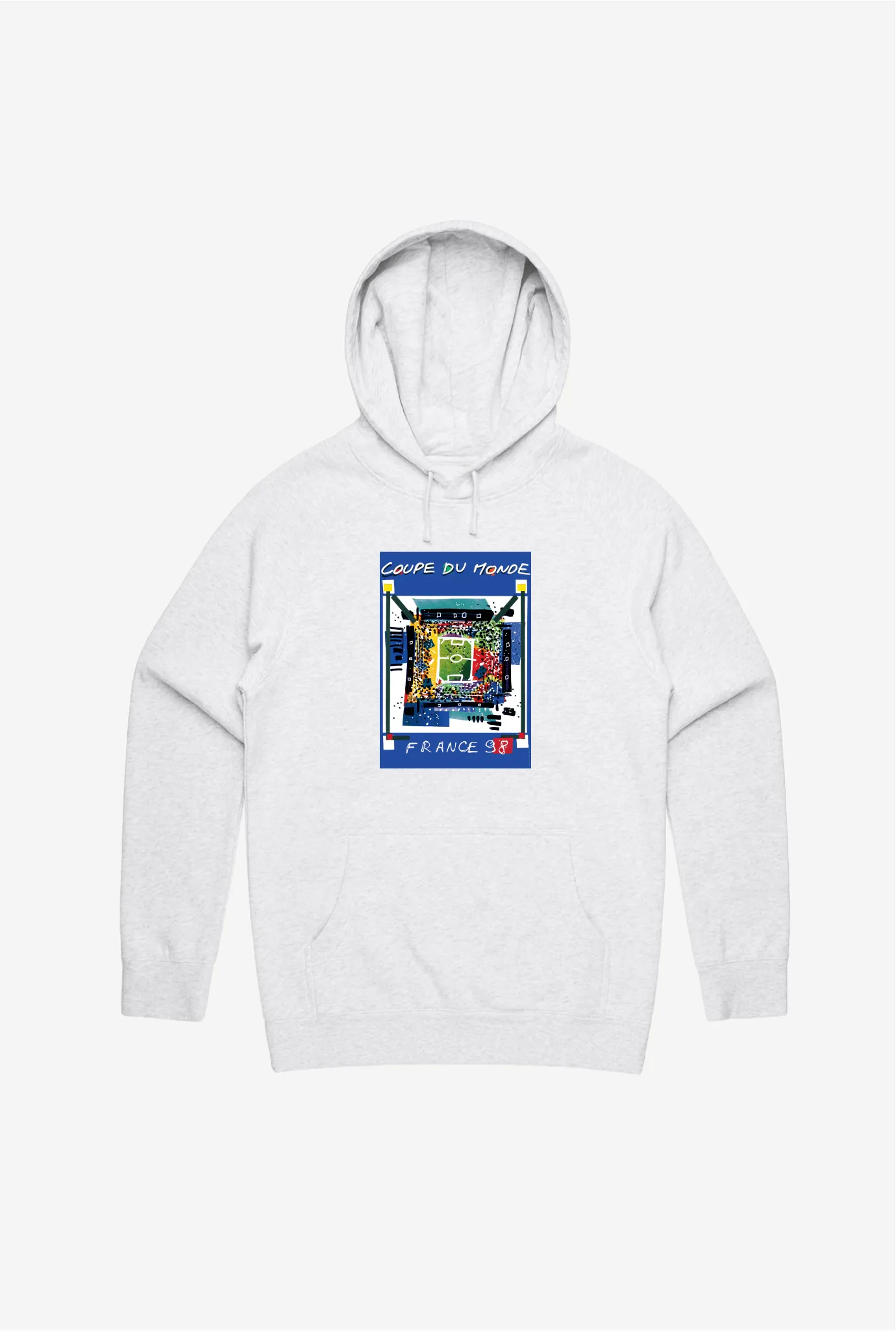 FIFA World Cup France 1998 Poster Hoodie - Ash sold by Peace-Collective