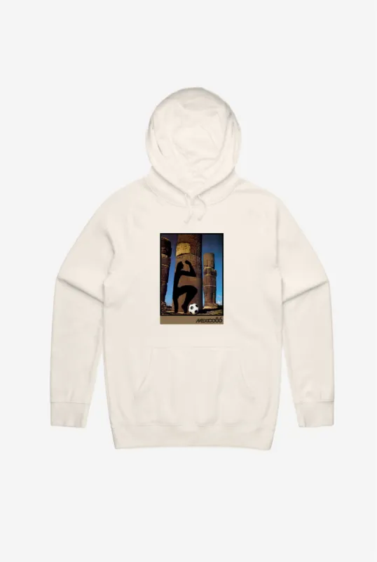 FIFA World Cup Mexico 1986 World Cup Poster Hoodie - Ivory sold by Peace-Collective