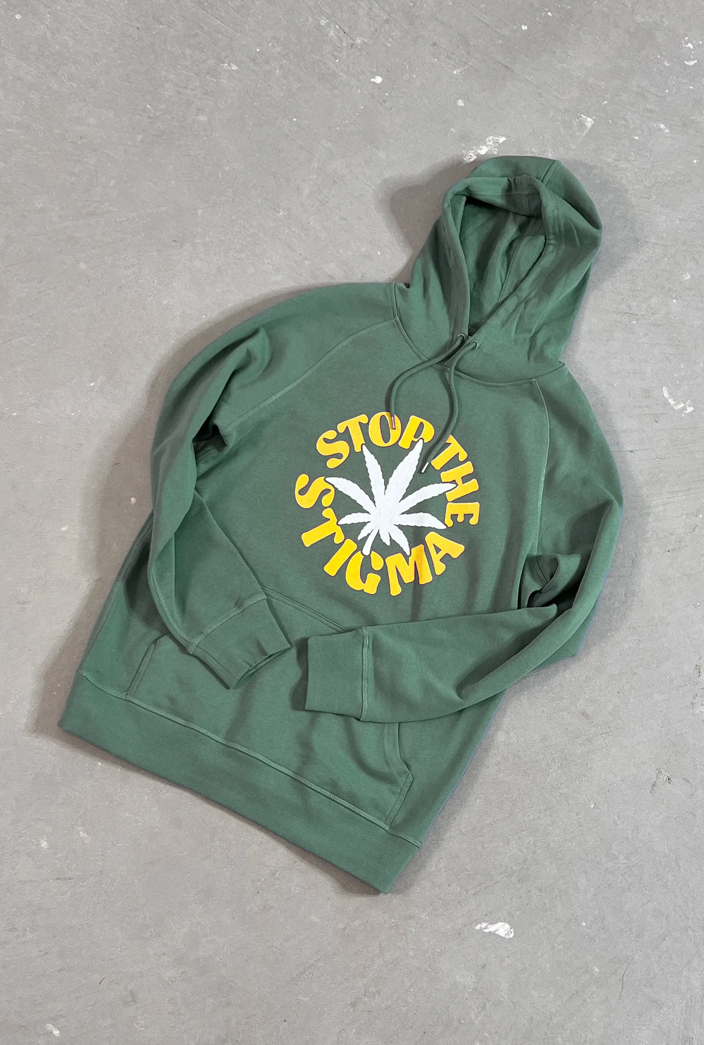 Stop the Stigma Heavyweight Hoodie - Sage sold by Peace-Collective product image thumbnail 2