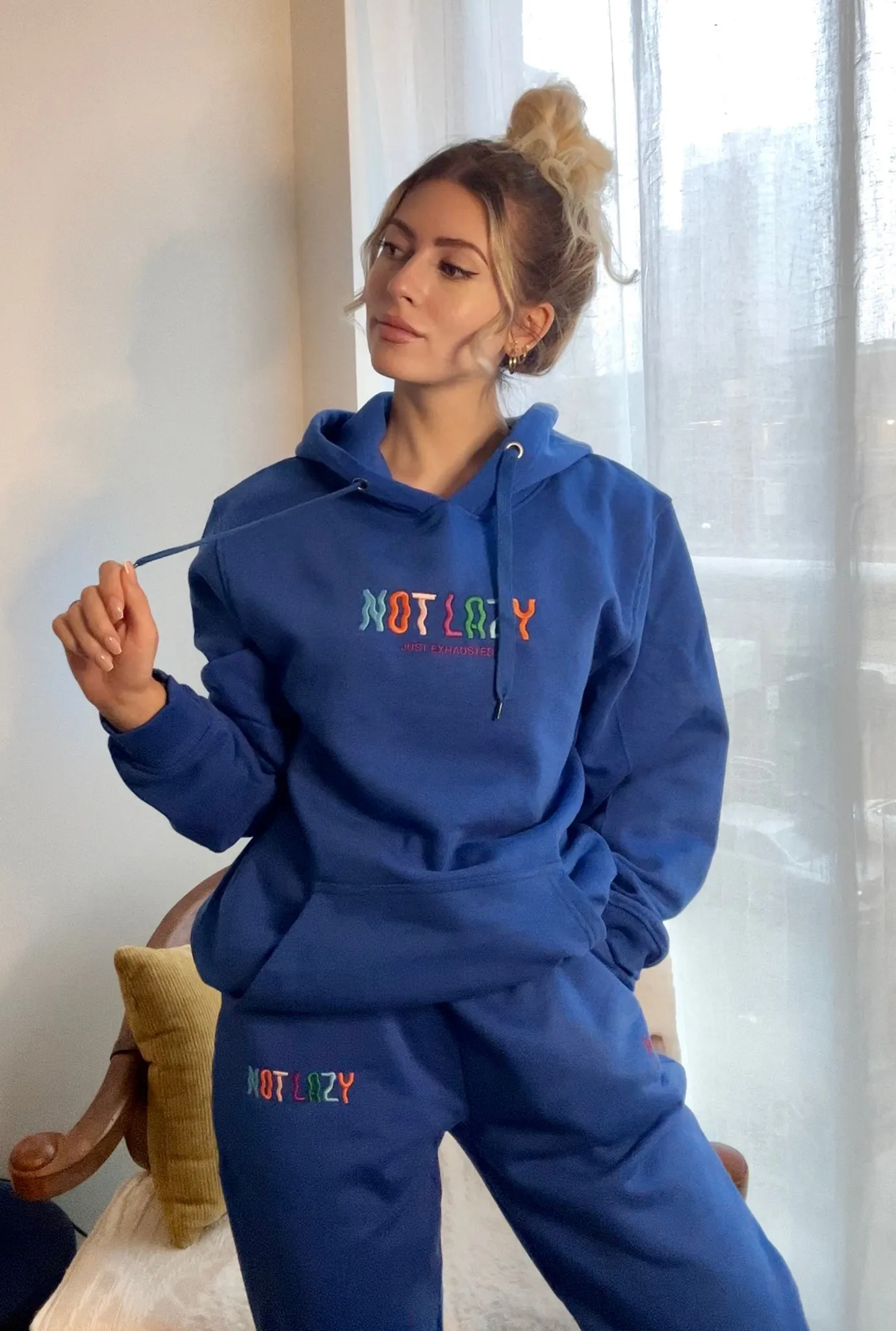 Not Lazy Jogger - Royal sold by Peace-Collective product image thumbnail 2