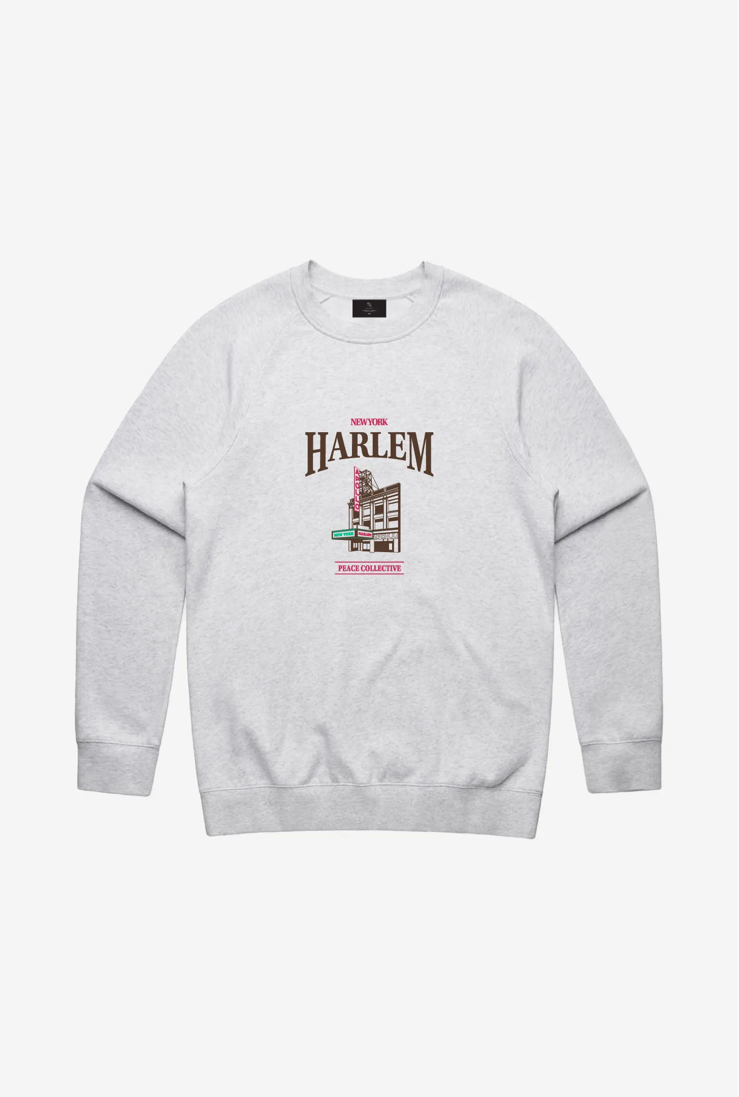 Harlem Vintage Crewneck - Ash sold by Peace-Collective